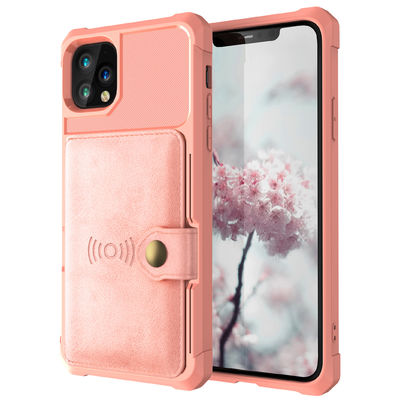 Portatarjetas a prueba de choques de Magsafing de la caja de cuero de la cartera del teléfono del OEM para Iphone 14