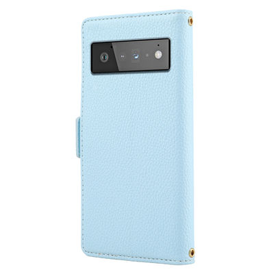 Las cajas del teléfono del pixel de Tpu Google cubren a Flip Stand Leather Scratchproof