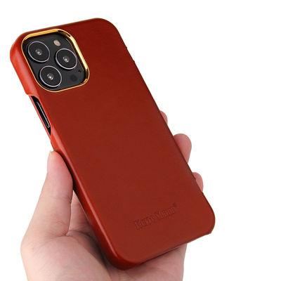 Caja durable del teléfono de la protección de las cajas de cuero superiores del teléfono del ODM exquisita