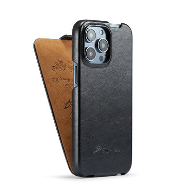 Caso magnético de cuero auténtico de lujo exquisito del OEM Iphone 14 de las cajas del teléfono