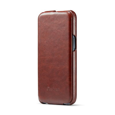 Caso magnético de cuero auténtico de lujo exquisito del OEM Iphone 14 de las cajas del teléfono