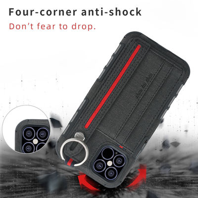 Lanyard Strap Leather Phone Cases para Iphone 14 13 Scratchproof