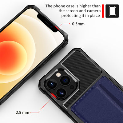 Tenedor exquisito de la tarjeta magnética para el cuero hermético al polvo 13 de Iphone 12