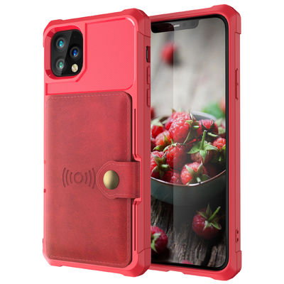 Portatarjetas a prueba de choques de Magsafing de la caja de cuero de la cartera del teléfono del OEM para Iphone 14