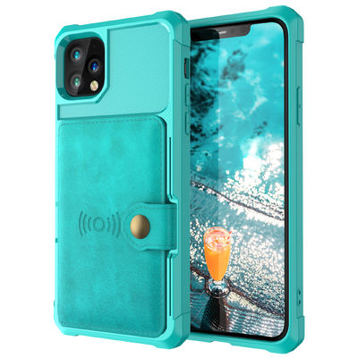 Portatarjetas a prueba de choques de Magsafing de la caja de cuero de la cartera del teléfono del OEM para Iphone 14