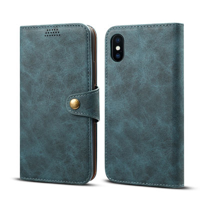 El teléfono de cuero auténtico de la PU encajona la funda a prueba de choques del teléfono amistosa