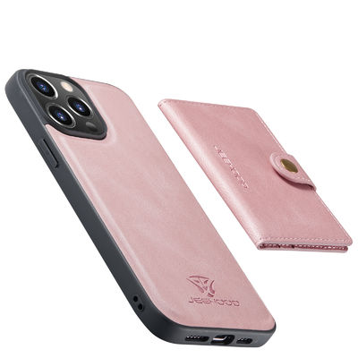 Caja impermeable a prueba de choques del teléfono del ODM del caso de cuero de lujo inconsútil de Iphone