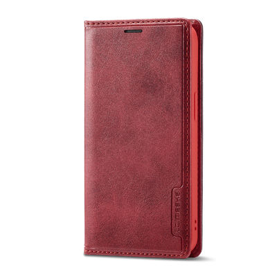 Estilo moderno del caso de Iphone de la caja del teléfono de la cartera de la caja roja de cuero del teléfono