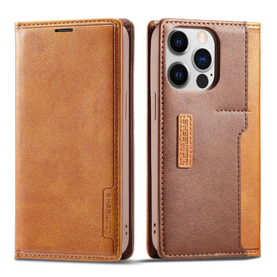 Estilo moderno del caso de Iphone de la caja del teléfono de la cartera de la caja roja de cuero del teléfono