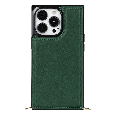 Lujo hermético al polvo de cuero auténtico inconsútil de las fundas protectoras de Iphone