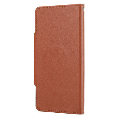 La PU de las fundas protectoras de Iphone de la cartera del OEM/del ODM cubre auténtico con cuero de lujo