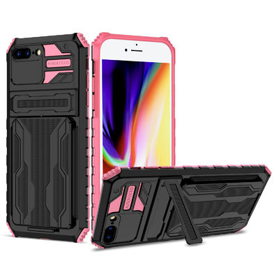 cuero de cuero de Iphone de la caja del teléfono de la cartera de la caja del teléfono del iPhone 7Leather
