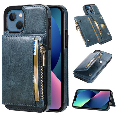 Caja de cuero desmontable del teléfono del bolsillo de la tarjeta magnética para la galaxia S22 S23 ultra