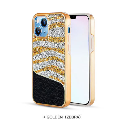 Caja personalizada del teléfono de Diamond Phone Cases Glossy Luxury Samsung hermética al polvo