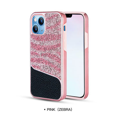 Caja personalizada del teléfono de Diamond Phone Cases Glossy Luxury Samsung hermética al polvo
