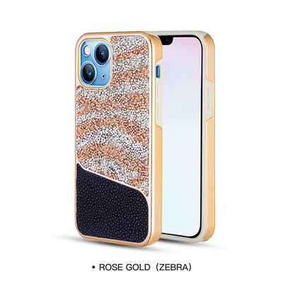 Caja personalizada del teléfono de Diamond Phone Cases Glossy Luxury Samsung hermética al polvo