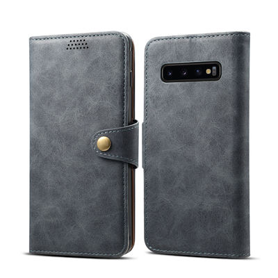 Auténtico de lujo Scratchproof de las fundas protectoras de cuero inconsútiles de Samsung