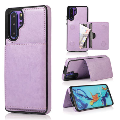 El teléfono a prueba de choques de cuero encajona la caja hermética al polvo del teléfono de la contraportada de TPU