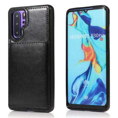 El teléfono a prueba de choques de cuero encajona la caja hermética al polvo del teléfono de la contraportada de TPU