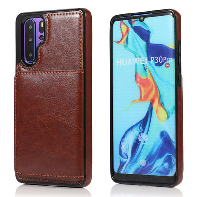 El teléfono a prueba de choques de cuero encajona la caja hermética al polvo del teléfono de la contraportada de TPU