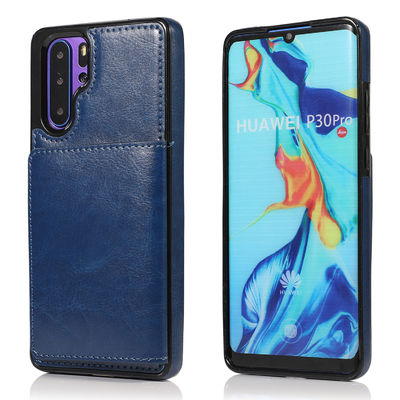 El teléfono a prueba de choques de cuero encajona la caja hermética al polvo del teléfono de la contraportada de TPU