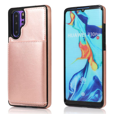 El teléfono a prueba de choques de cuero encajona la caja hermética al polvo del teléfono de la contraportada de TPU