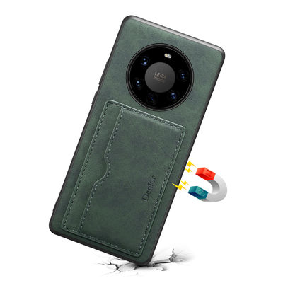 Bolso multifuncional de cuero auténtico de la tarjeta de la PU del portatarjetas de Magsafe