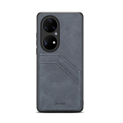 Auténtico a prueba de choques del portatarjetas del teléfono de cuero inconsútil de la cartera