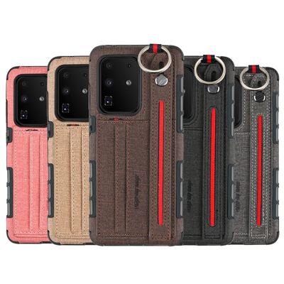 Bolso hermético al polvo de cuero de la tarjeta de la PU del portatarjetas de la caja auténtica del teléfono