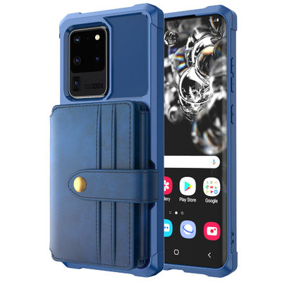 Caja de cuero retra desmontable de las fundas protectoras a prueba de choques de Samsung