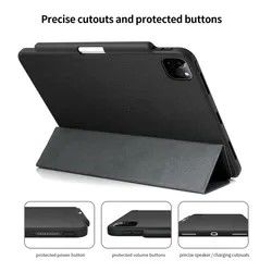 la PU a prueba de choques de 12,9 de la pulgada fundas protectoras de Ipad cubre ángulo con cuero multi