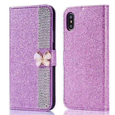Capa de teléfono con incrustación de diamante electrolibrada para iPhone Xr Xs 11 12 13 14 Pro Max Cell Cover